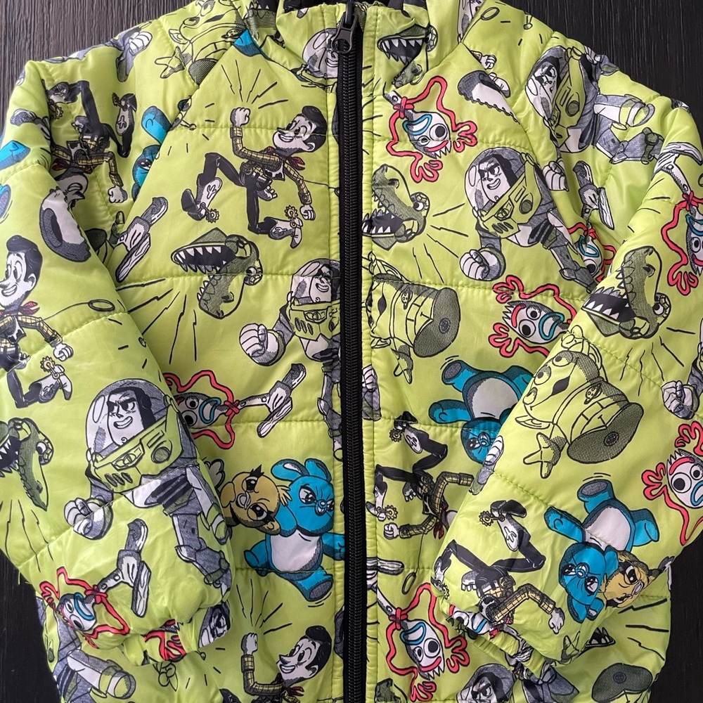 •ON SALE• 🥰Kids Cartoon Print Jacket - Green